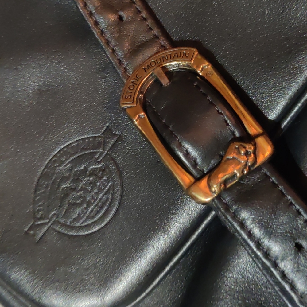 Stone Mountain Black Leather Crossbody - Picture 5 of 9